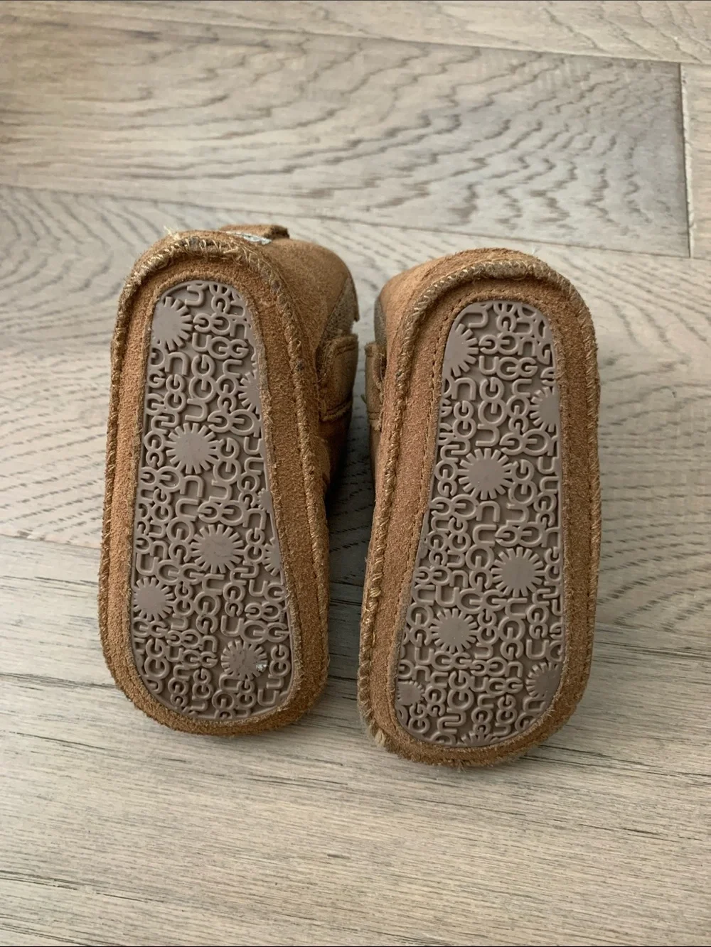 NWT UGG Baby Neumel Chestnut Suede Walker Booties Size 04/05
